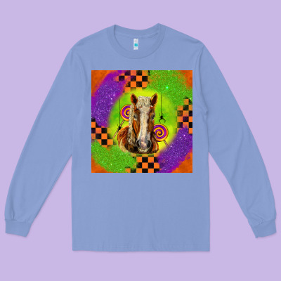 Halloween Belgian Horse Long Sleeve Tee Designed By Lillyallendesigns