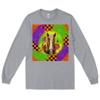 Heather Grey Halloween Belgian Horse Long Sleeve Tee - LillyAllenDesigns