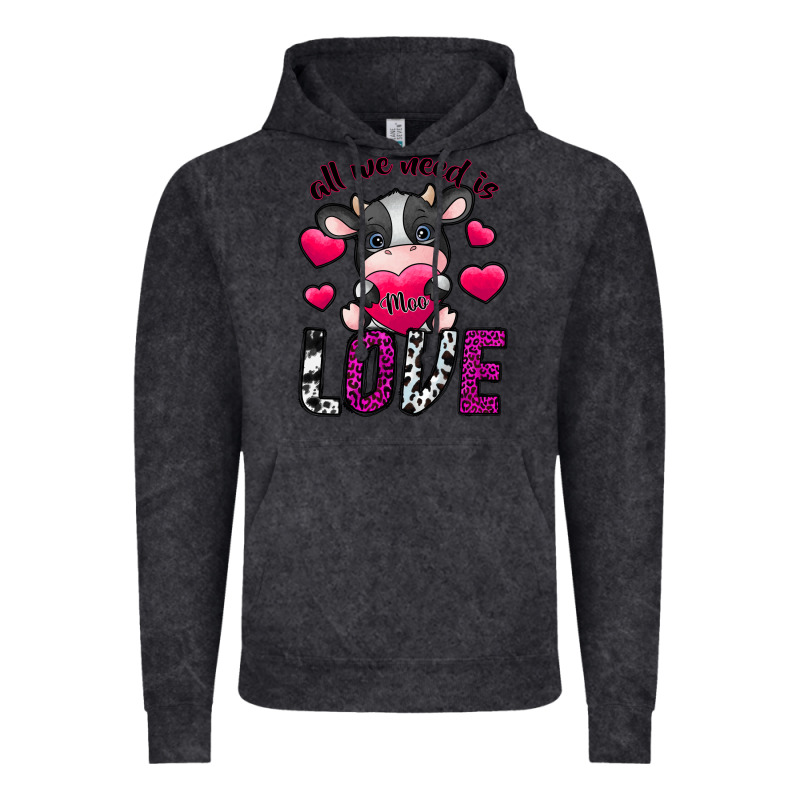 All We Need İs Moo Love Vintage Hoodie by SublimationCraftShop | Teevron