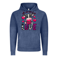 Vintage Denim All We Need İs Moo Love Vintage Hoodie - SublimationCraftShop