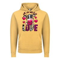 Vintage Mustard All We Need İs Moo Love Vintage Hoodie - SublimationCraftShop