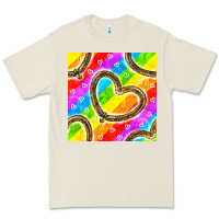Bone Pride lgbtq leopard heart balloons pattern Premium Tee - BundleAndBundleShop