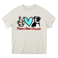Cream Peace Love Aussie Heavy Core Tee - Jasminsmagicworld