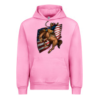 Fuchsia Pink American Cowboy Urban Hoodie - Jasminsmagicworld