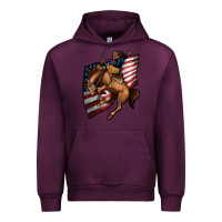 Mauve Wine American Cowboy Urban Hoodie - Jasminsmagicworld
