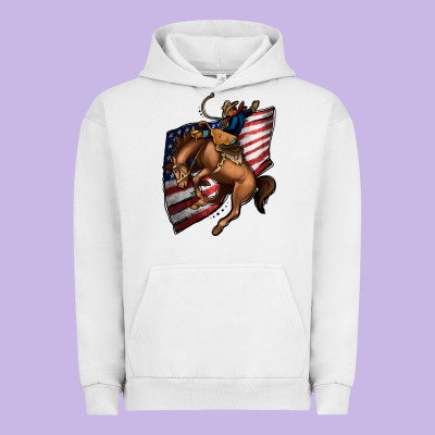 American Cowboy Urban Hoodie Designed By Jasminsmagicworld