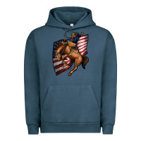 Pigment Midnight Navy American Cowboy Urban Hoodie - Jasminsmagicworld