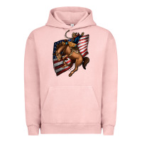 Pigment Salmon American Cowboy Urban Hoodie - Jasminsmagicworld