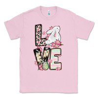 Bubblegum Pink Love Easter bunny Classic Tee - OliviaCreatesArt