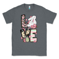 Charcoal Heather Love Easter bunny Classic Tee - OliviaCreatesArt
