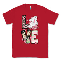 Red Love Easter bunny Classic Tee - OliviaCreatesArt