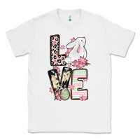 White Love Easter bunny Classic Tee - OliviaCreatesArt