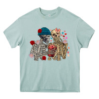 Arona Skeleton couple Valentine's Day Heavy Core Tee - FaDigitalArtStudio