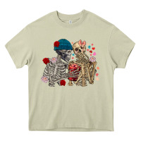 Mossy Skeleton couple Valentine's Day Heavy Core Tee - FaDigitalArtStudio