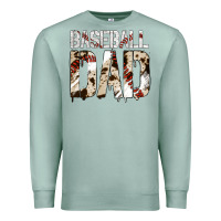 Seafoam no background baseball dad Premium Sweatshirt - Jasminsmagicworld