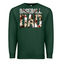 Sports Green no background baseball dad Premium Sweatshirt - Jasminsmagicworld