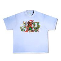 Grape Ice Joy Girl Black Urban Heavy Tee - CowhideDigitalArt