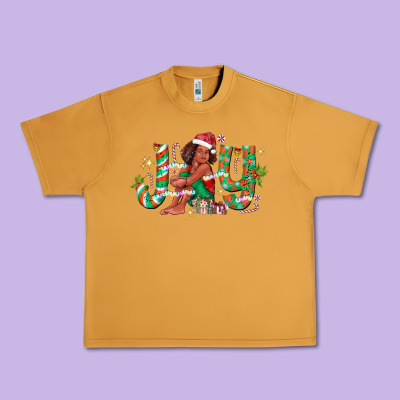 Joy Girl Black Urban Heavy Tee Designed By Cowhidedigitalart
