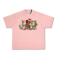 Salmon Joy Girl Black Urban Heavy Tee - CowhideDigitalArt
