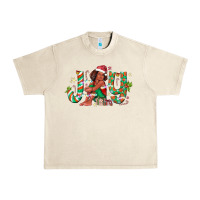 Sandshell Joy Girl Black Urban Heavy Tee - CowhideDigitalArt