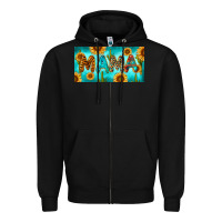 Black western mama with sunflowers and cactus Zipper Hoodie - RanaPortraitStore
