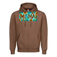 Chestnut western mama with sunflowers and cactus Zipper Hoodie - RanaPortraitStore
