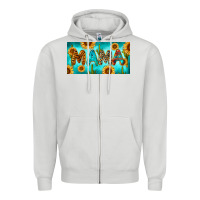 Dove Grey western mama with sunflowers and cactus Zipper Hoodie - RanaPortraitStore
