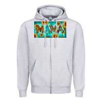Heather Grey western mama with sunflowers and cactus Zipper Hoodie - RanaPortraitStore