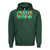 Sports Green western mama with sunflowers and cactus Zipper Hoodie - RanaPortraitStore