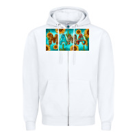 White western mama with sunflowers and cactus Zipper Hoodie - RanaPortraitStore