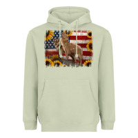 Matcha american th of july wolves Heavyweight Hoodie - Jasminsmagicworld