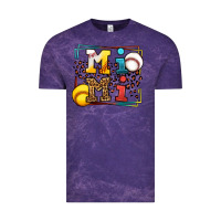 Cloud Purple Baseball and Softball mimi Vintage Tee - LillyAllenDesigns