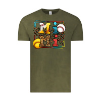 Vintage Olive Baseball and Softball mimi Vintage Tee - LillyAllenDesigns