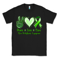 Black Peace Love Cure Non Hodgkins Lympoma Classic Tee - Jasminsmagicworld