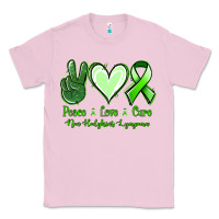 Bubblegum Pink Peace Love Cure Non Hodgkins Lympoma Classic Tee - Jasminsmagicworld