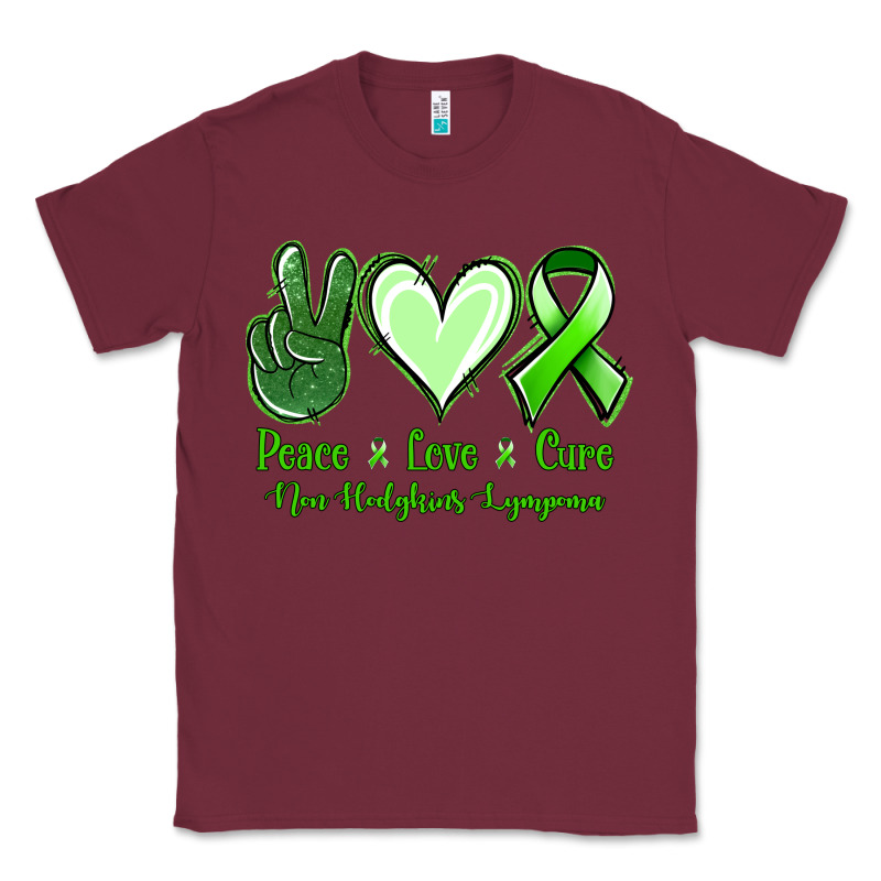 Peace Love Cure Non Hodgkins Lympoma Classic Tee by Jasminsmagicworld | Teevron
