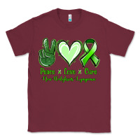 Burgundy Peace Love Cure Non Hodgkins Lympoma Classic Tee - Jasminsmagicworld