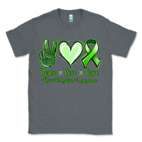 Charcoal Heather Peace Love Cure Non Hodgkins Lympoma Classic Tee - Jasminsmagicworld