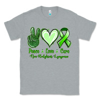 Heather Grey Peace Love Cure Non Hodgkins Lympoma Classic Tee - Jasminsmagicworld