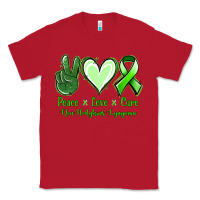 Red Peace Love Cure Non Hodgkins Lympoma Classic Tee - Jasminsmagicworld