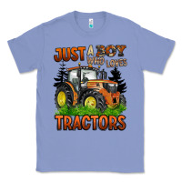 Colony Blue just a boy who loves tractors Classic Tee - BarkalooDesign