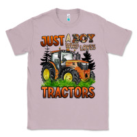 Lilac just a boy who loves tractors Classic Tee - BarkalooDesign