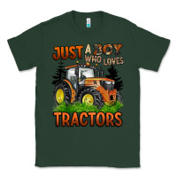 Sports Green just a boy who loves tractors Classic Tee - BarkalooDesign