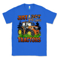 True Royal just a boy who loves tractors Classic Tee - BarkalooDesign