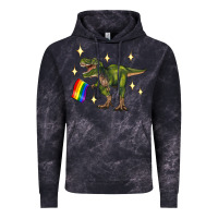 Cloud Black lgbtq+  t rex Vintage Hoodie - Artiststas
