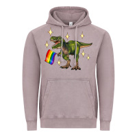 Vintage Zinc lgbtq+  t rex Vintage Hoodie - Artiststas
