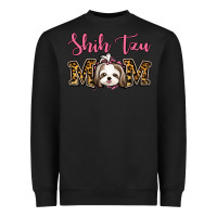 Black Shih Tzu Mom Heavyweight Sweatshirt - Jasminsmagicworld