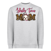 Heather Grey Shih Tzu Mom Heavyweight Sweatshirt - Jasminsmagicworld