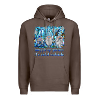 Coffee snuggle up gnomies it's coll outside Premium Hoodie - BarkalooDesign