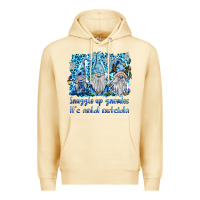 Pina Colada snuggle up gnomies it's coll outside Premium Hoodie - BarkalooDesign
